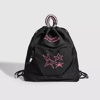 American Retro Cowboy Travel Backpack Ins Niche Drawstring Female Soft Casual Small Backpack Female