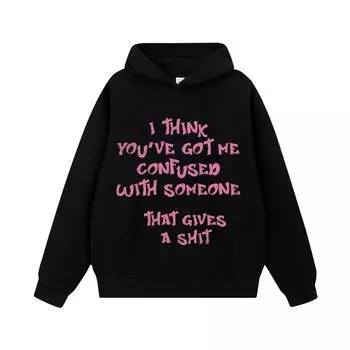 Американский Ретро Худи Весна И Осень Прилив Бренд Хай Стрит Повседневный Свободный Универсальный Куртка с Буквами Пара S белый