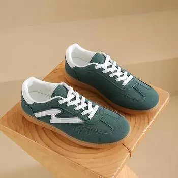 American retro large-size German training shoes women s 2025 new flat-bottomed versatile sports and leisure low-top Forrest Gump women s shoes 36 белый