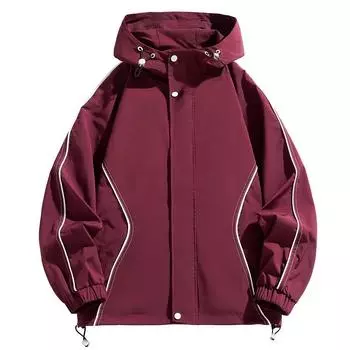 Американская ретро свободная куртка мужская весенне-осенняя куртка для активного отдыха водонепроницаемая куртка с капюшоном M