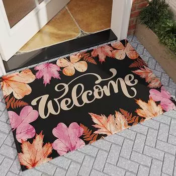 American retro modern entry mat entry mat household light luxury washless non-slip mat carpet 50x80cm