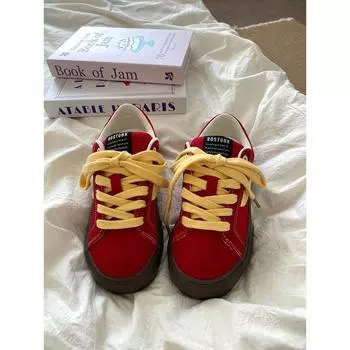 American retro skateboard shoes women s 2025 spring and autumn new Hong Kong style chic versatile niche design canvas shoes 35