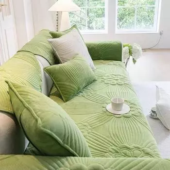 Подушка для дивана в американском ретро стиле, осенне-зимний плюшевый чехол для дивана, универсальный диван, подушки в форме буквы I, полотенце, 3-местный, простые чехлы 70x70cm 1pcs