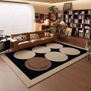 Ковер из кристального бархата в американском стиле, гостиная, украшенная светлым роскошным домашним журнальным столиком, коврик 160x230 см, большой ковер 400mm x 600mm