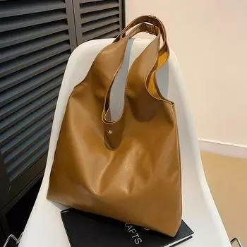 American Vintage College Большая вместительная сумка женская сумка-тоут с карманом Maillard Slack через плечо серебряный