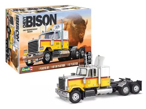 Америка Revell Chevy Bison Semi Truck Пластиковая модель 17471 1/32