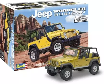 Америка Revell Jeep Wrangler Rubicon Пластиковая модель 14501 1/25 жёлтый
