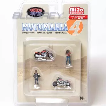 Американская диорама фигурка Motomania 4 Biker Американская диорама фигурка Motomania 4 Mijo Limited 1/64 [Предмет]