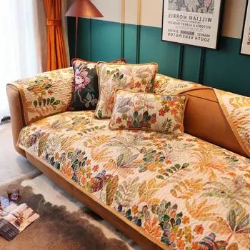 Американская диванная подушка на все времена, легкая роскошная ткань, современная, простая, модная, плюшевая кожа, нескользящий чехол для подушки, полотенце 70*70cm