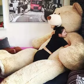 Американская кукла Big Bear Кукла из тряпичной ткани Большая плюшевая игрушка Спящая кукла Big Hug Bear 39 inches 1 meter (genuine with tag)