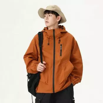 Американская куртка мужская сезонная куртка для альпинизма и активного отдыха на открытом воздухе с капюшоном и защитой от ветра M чёрный