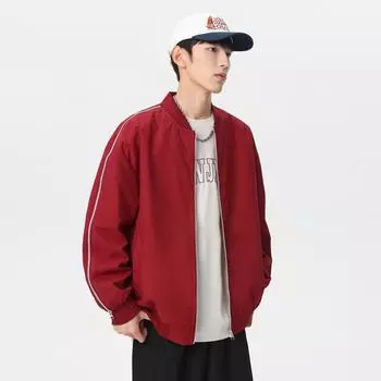 Американская куртка с обеих сторон мужская модная водонепроницаемая куртка повседневная свободная куртка для пары M серый