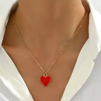 Американская мода OL любовь женское ожерелье личность глаз дьявола капающий дизайн маслом нишевая цепочка на ключицу предмет с чувством высокого класса украшение