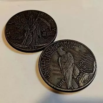 Американская монета-странник с узором «Ангел и орлы», памятная коллекция монет, сувениры, украшения