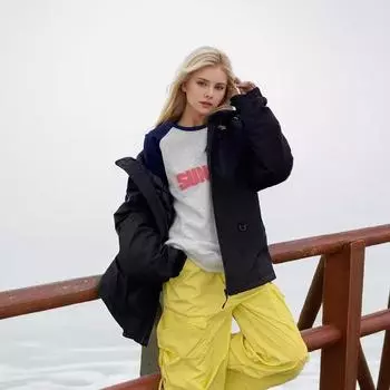 Американская одежда для зарядки женская осенне-зимняя tide brand outdoor functional tooling ветрозащитная повседневная куртка с капюшоном S