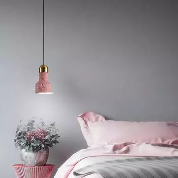 Американская ретро-индустриальная маленькая люстра минималистский терраццо ресторан подвесной светильник у кровати балкон светодиодный небольшой фонарик светильник warm light чёрный