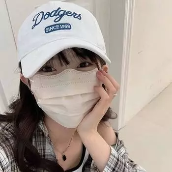 Американская ретро-кепка 2024 года, новая, стираная, старая, универсальная, с мягким верхом, большая окружность головы, показывающая лицо, маленькая бейсболка adjustable-Dod baseball cap белый