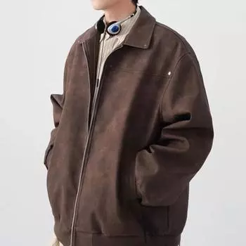 Американская ретро-куртка Майярд, мужская, весна-осень, новая модная брендовая, высококачественная, свободная и универсальная кожаная куртка M