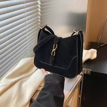 Американская ретро-сумка на плечо большой емкости для женщин, осенне-зимняя, простая модная сумка-мессенджер в иностранном стиле для работы и дальних поездок 23*7.5*18 красный