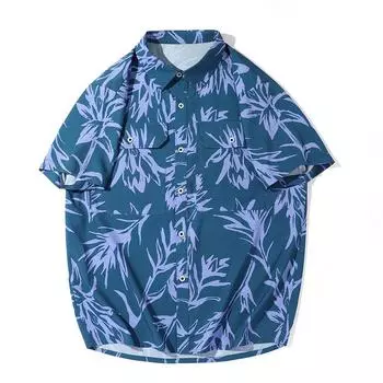 Американская рубашка большого размера с короткими рукавами для мужчин, летняя рубашка больших размеров для пляжа, мужская рубашка с половиной рукавов 10XL