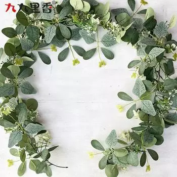 Американская весна 180 см Шифрование имитация эвкалиптовой лозы зеленая эвкалиптовая лиана лоза бабочка лиана