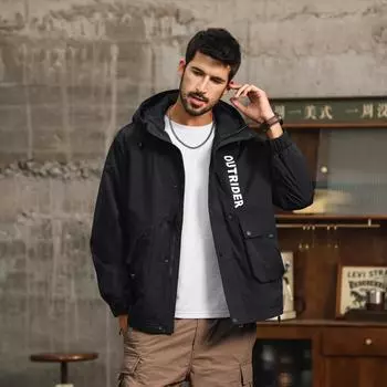 Американская винтажная куртка для инструментов, мужская куртка для городских поездок на работу, водонепроницаемая куртка бренда Tide для альпинизма и пешего туризма M бежевый