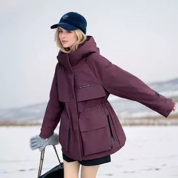 Американская женская стеганая куртка зимняя новая мода Parker пуховик женская средняя и длинная куртка для пары S