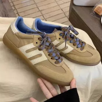 Американские ретро-кроссовки из натуральной кожи с круглым носком, женские, мягкие, кожаные, универсальные, со шнуровкой, для спорта и отдыха, для женщин 35 коричневый