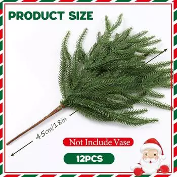 Американские рождественские украшения, мягкий клей, сосновые иголки, листья кипарисовой сосны, имитация ротанга из норфолкской сосны