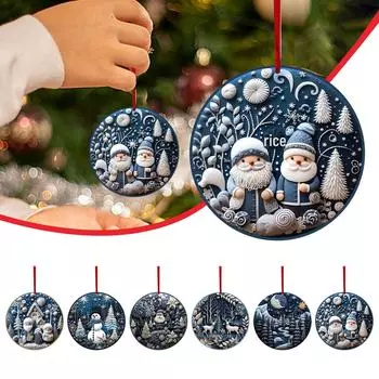 Американские рождественские украшения: Снеговик, лось и елочные украшения