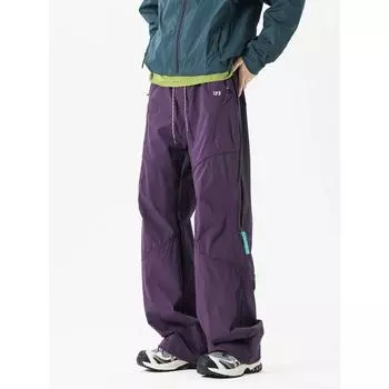 Американские уличные брюки для работы Charge Мужские весенние быстросохнущие водоотталкивающие брюки Функциональная боковая цепочка Спортивные повседневные брюки M фиолетовый