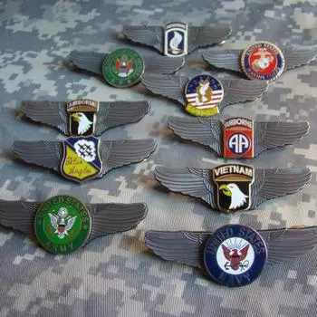 Американские значки, Летные значки, Металлические значки, Памятные значки