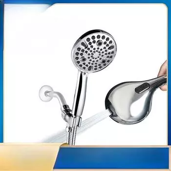 Американский 10-функциональный ручной душ с наддувом, многофункциональная душевая насадка для ванной комнаты с аэрографом
