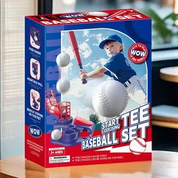 Американский бейсбольный тренировочный игрушечный костюм для игры в софтбол для родителей и детей, учебная игрушка для игры в софтбол Foot serve синий