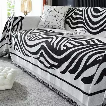 Американский чехол для дивана из синели, новое универсальное декоративное одеяло на четыре сезона для гостиной, цельное полное покрытие, пыленепроницаемое 180*130cm