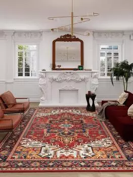 Американский легкий роскошный ковер для дома, гостиной, украшения, ковер в стиле ретро, журнальный столик, диван, подушка, кровать, спальня, большой ковер 1200MMx1600MM