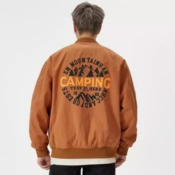 Американский модный бренд повседневное пальто мужское свободное большой размер универсальная летная одежда тренерская куртка топ модный S