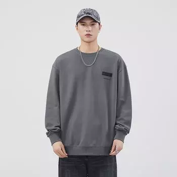 Американский модный бренд Seal Crew Neck свитер мужской весна и осень простой свободный повседневный пуловер с длинными рукавами M темно серый