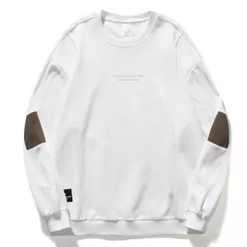 Американский модный бренд, тяжелый ретро-свитер с круглым вырезом, мужской свободный большой размер, контрастный цвет, повседневная спортивная куртка Tide M