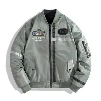 Американский модный бренд весна-осень вышитая рабочая куртка уличная стеганая верхняя часть повседневная куртка пилота ВВС MA1 для мужчин L