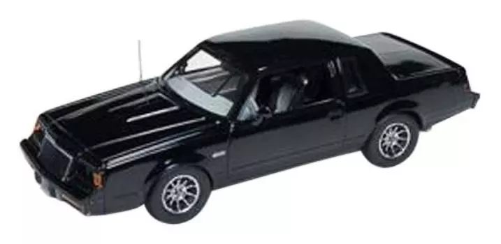 Американский мускулистый Buick Grand National 1985 года выпуска, черный, готовый продукт, масштаб 1/43 чёрный