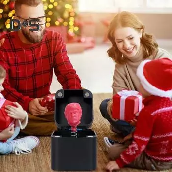 Американский президент Подарочная коробка Весенний Выскакивающий 47-й президент США в футляре Украшение рабочего стола Дразнящие друзья Хитрый реквизит Дети Взрослые Подарок-прикол 1