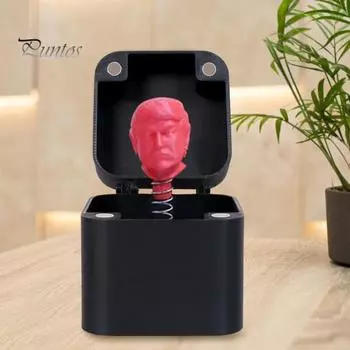 Американский президент Подарочная коробка Весенний Выскакивающий 47-й президент США в футляре Украшение рабочего стола Дразнящие друзья Хитрый реквизит Дети Взрослые Подарок-прикол 1