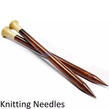 Американский размер 19-14 Премиальные спицы для вязания из палисандра и клена | Аксессуары и принадлежности для сшивания (Кленовая головка, 16 мм)