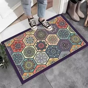 Американский ретро-коврик для пола, крыльца, кухни, мягкий впитывающий коврик, простой в уходе, коврик Dialgae Mud 40 * 60cm diatom mud 3.5 thick