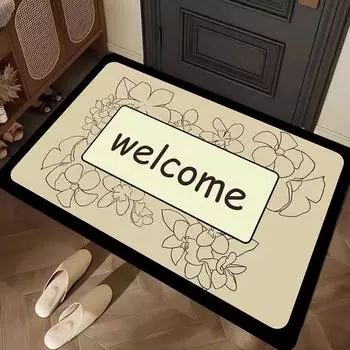 Американский ретро-коврик для входа, домашний нескользящий коврик для ног, коврик для входа, ковер 1
