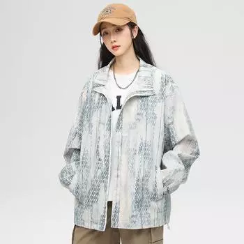 Американский ретро постепенный переход свободный простой повседневный, весна и осень длинные рукава молодежный популярный грязно-желтый темно-зеленый серый пиджак M