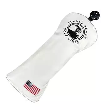 Американский стиль Чехол для головки гольф-клуба – Одиночный чехол для головки из ПУ кожи One Size бежевый