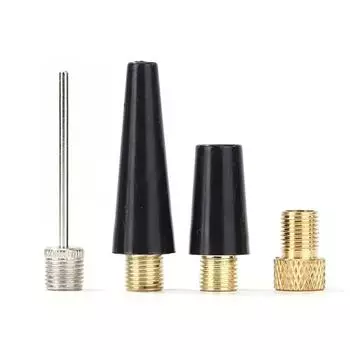 Американский тип резьбового нагнетательного клапана-адаптера с шаровой иглой, комплект аксессуаров для нагнетательного цилиндра, длинная и короткая насадка для нагнетания чёрный