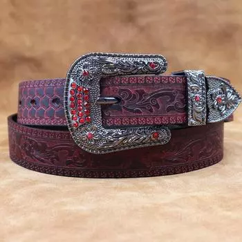 Американский тисненый ремень из кожи в стиле вестерн в стиле ретро, деловой повседневный ремень, мужской ремень из натуральной кожи 105cm жёлтый